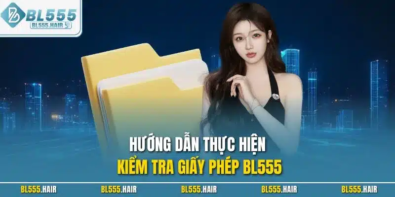 Hướng dẫn thực hiện kiểm tra giấy phép BL555